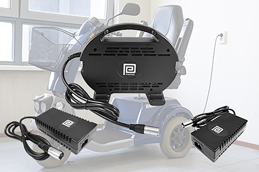 Extended Range Battery Chargers for Mobility Aid Scooters